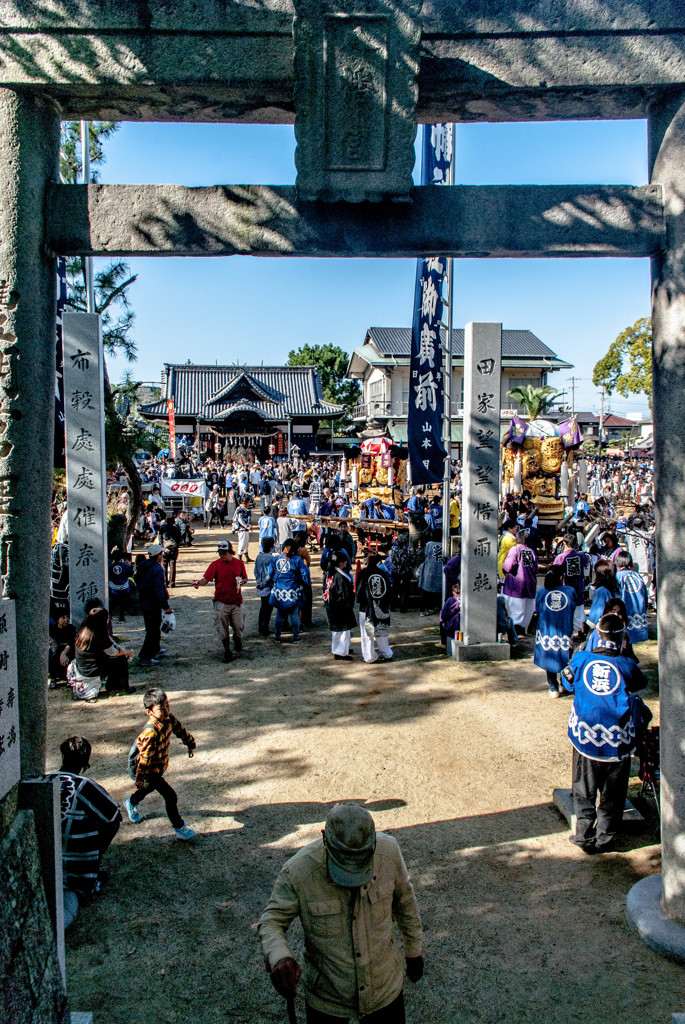 祭りばやしを聴きながら