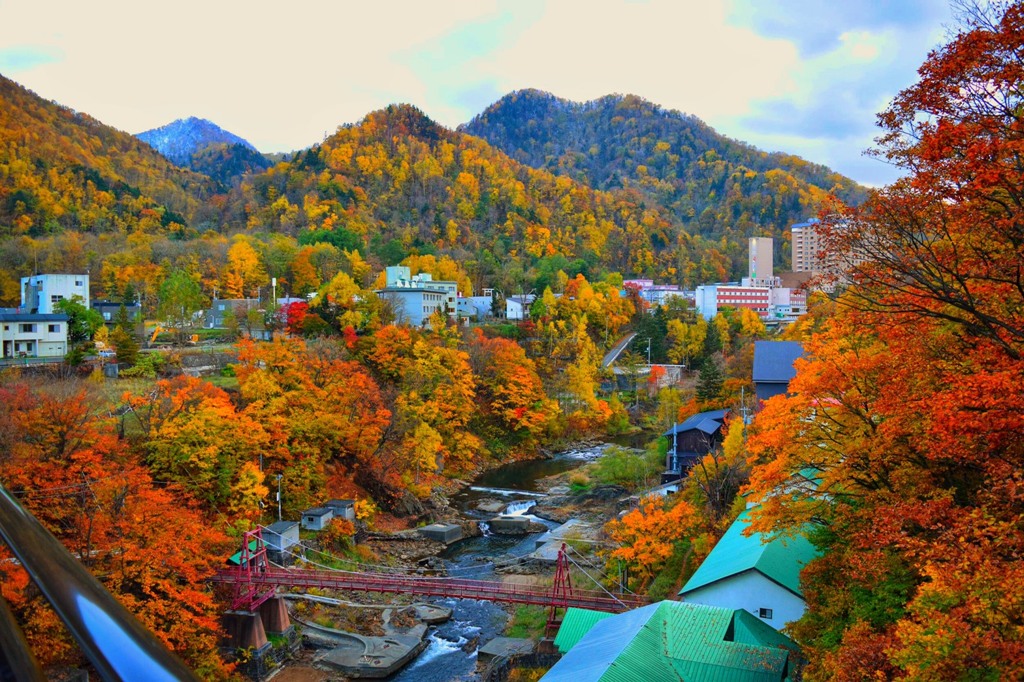 定山渓　紅葉