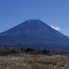 朝霧高原　国道沿いからの富士山
