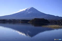 河口湖　大石公園からの富士山