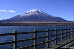 山中湖 長池親水公園からの富士山
