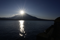山中湖畔からの富士山