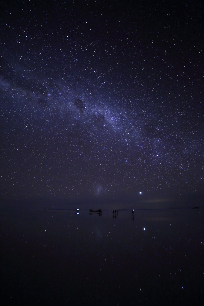 鏡張りの星空