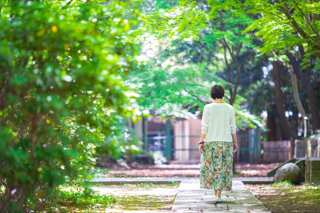 朝のお散歩