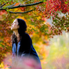 紅葉に包まれ…