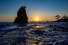 夕陽を待ちて