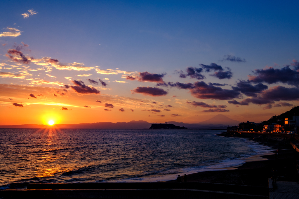 夕暮れの鎌倉