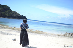 誰もいない浜辺