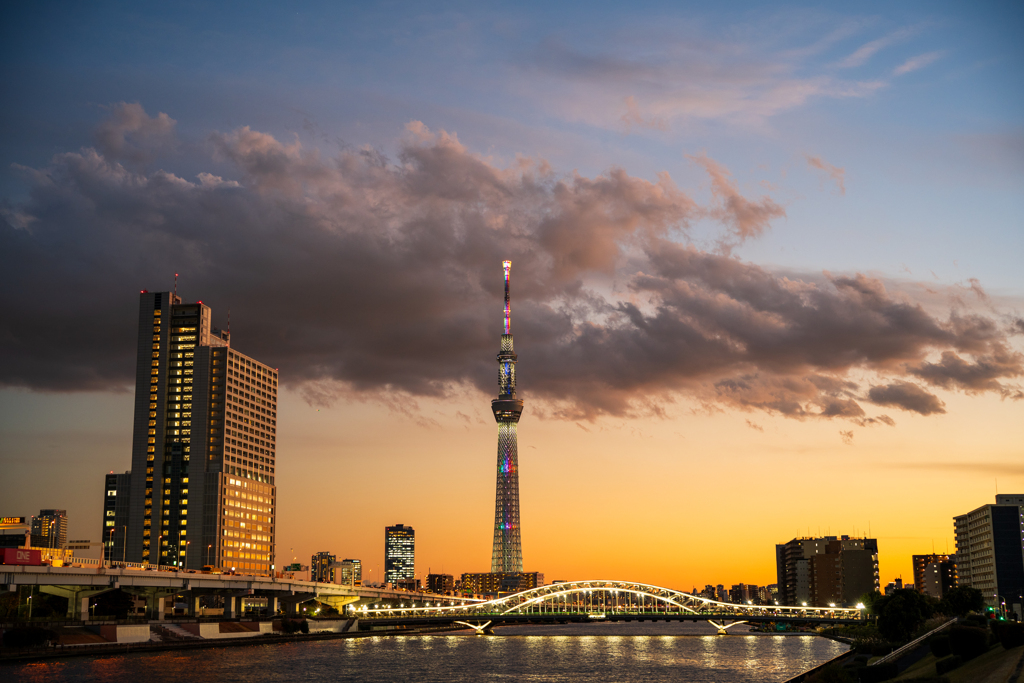 下町夕景