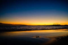 七里ガ浜の夕陽