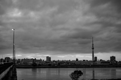 休日の夕暮れ