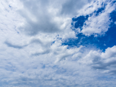 海の上の青空