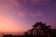 富津岬にて1