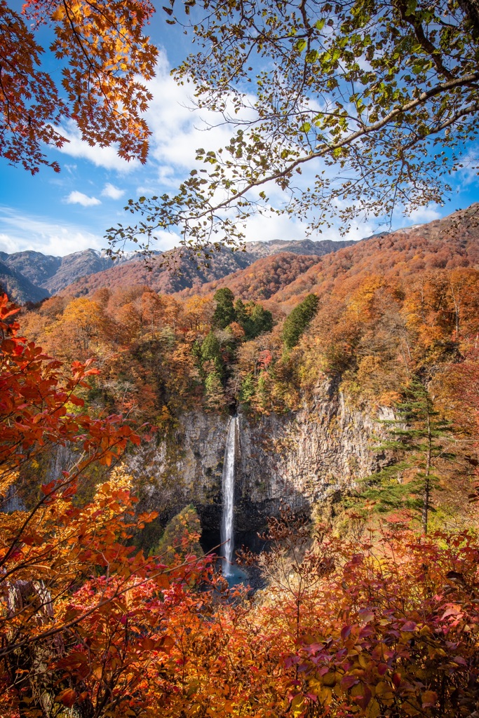 白水の滝　紅葉