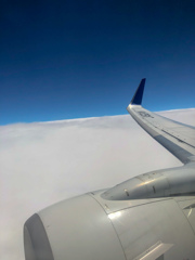 函館行きの雲上にて（iPhone）