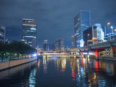 水晶橋からの夜景