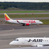 千歳空港③珍しい松本空港からの到着便