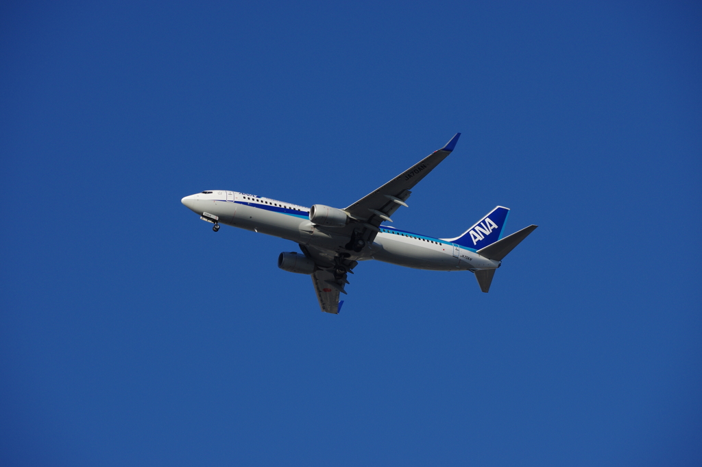 神崎川より着陸機を望む①