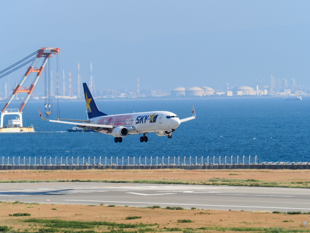 神戸空港からのスカイマーク