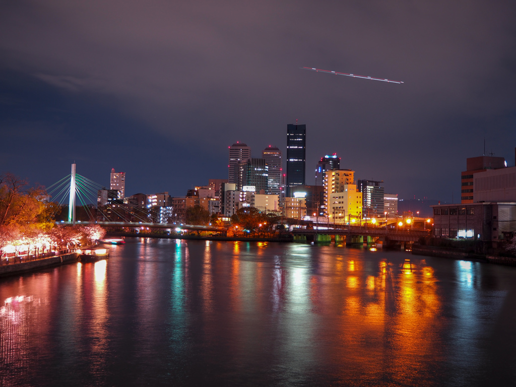 天満橋から寝屋川橋方面を望む②