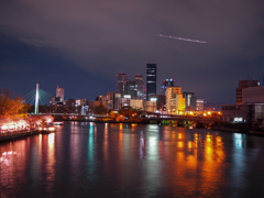 天満橋から寝屋川橋方面を望む②