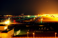夜の関西空港