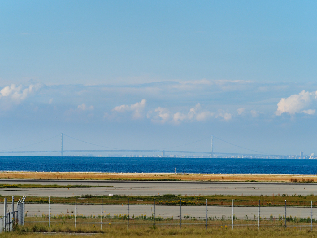 関空からの明石海峡大橋