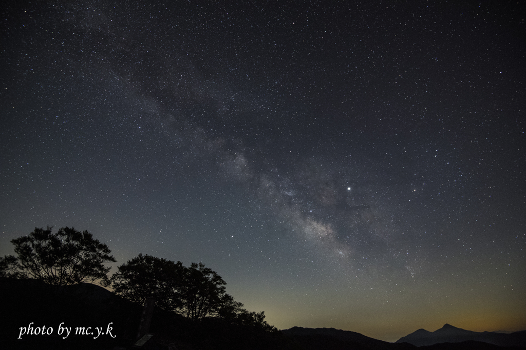 立ち上る天の川