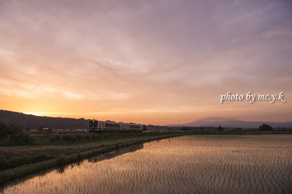 美里の夕焼け