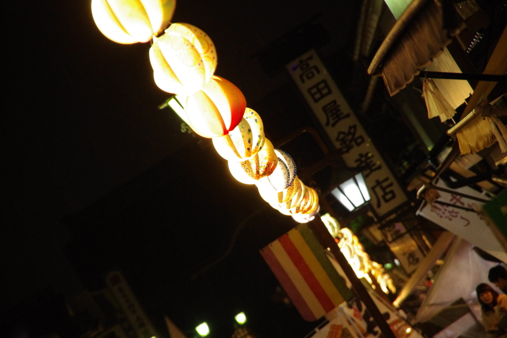 冬の夜の灯り