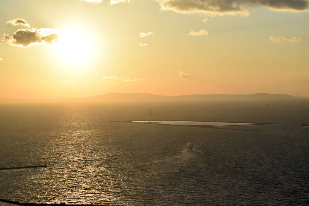夕日