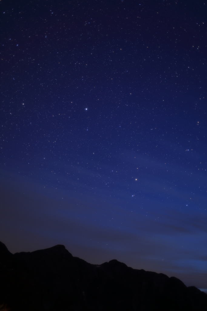 夜明け前の鹿島槍