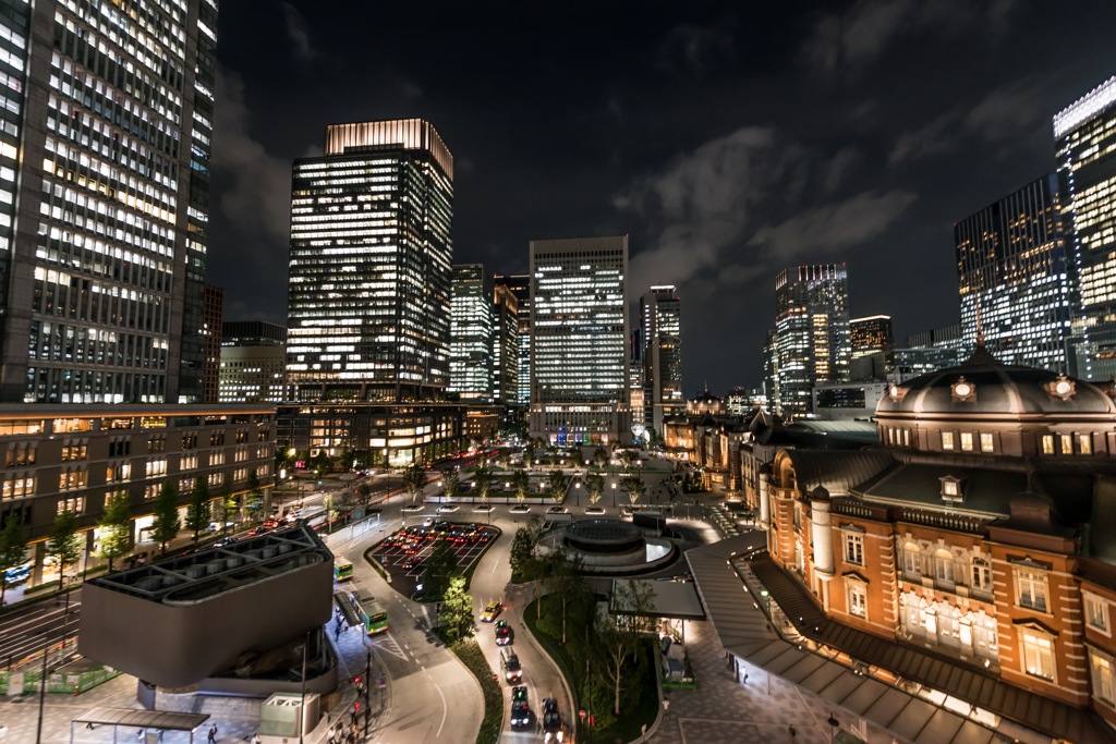 Tokyo station from 6th floor of KITTE