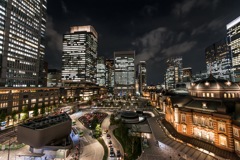 Tokyo station from 6th floor of KITTE