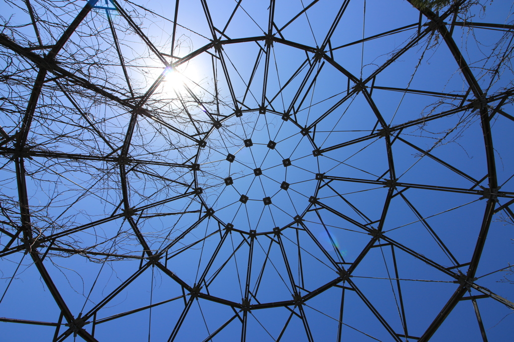幾何学模様の空
