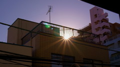 At sunset