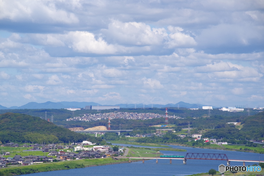 加古川　厄神鉄橋　夏