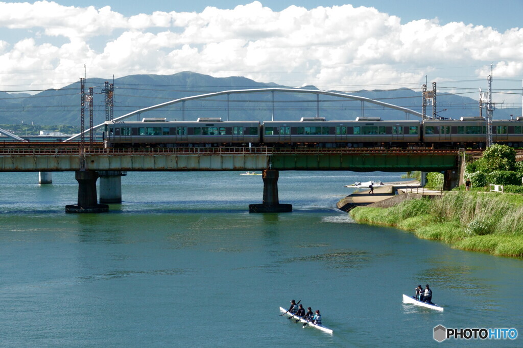 瀬田川　夏の風景