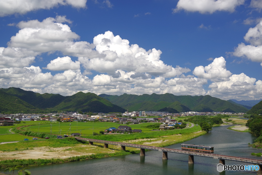 播磨　揖保川の風景