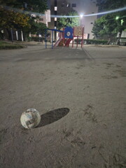 夜の公園　忘れ物