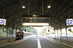 パタパタ表示板が残る駅