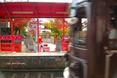 車折神社駅にて