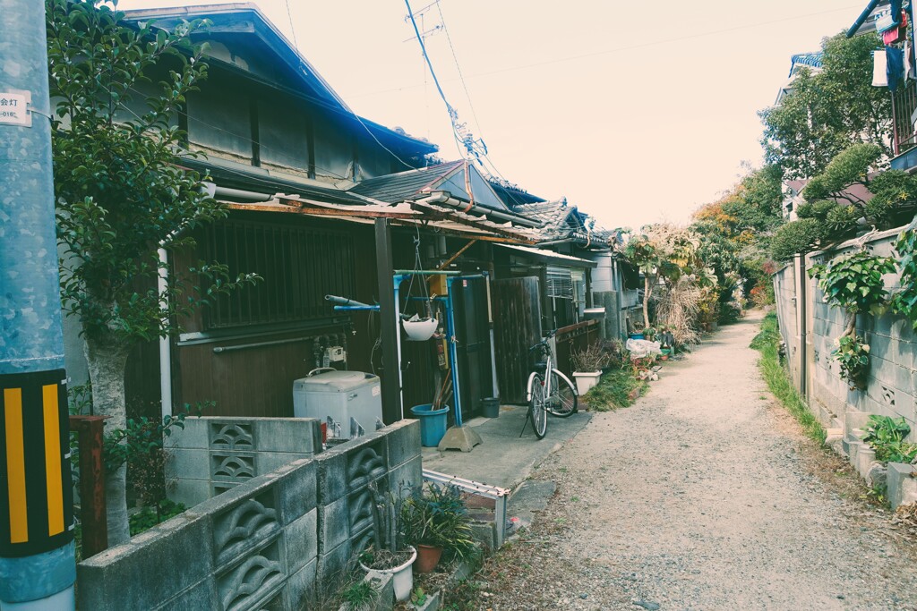 昭和的路地（フィルム調）