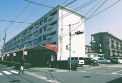 団地にあった商店街（フィルム調）