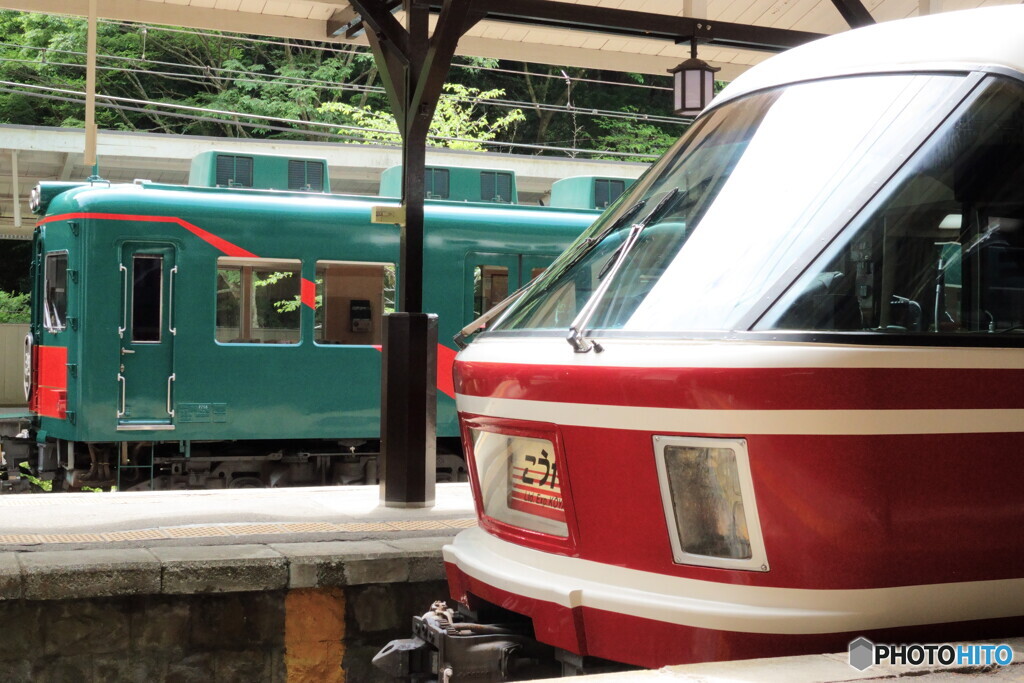 極楽橋駅にて