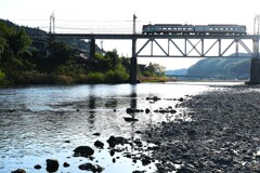 吉野川の河原から
