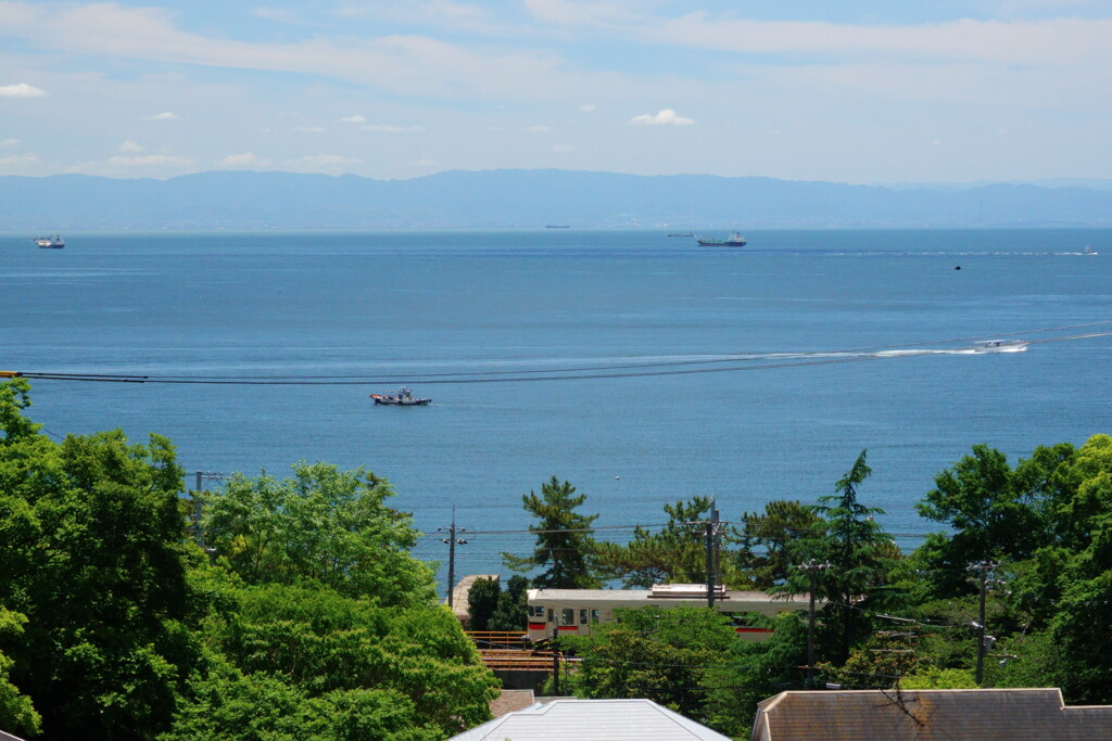 義経も見た風景（一ノ谷坂から）