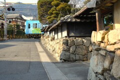 石積み土塀のある風景