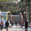 住吉大社　大鳥居と反り橋とチン電