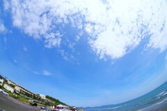 湘南の空と海